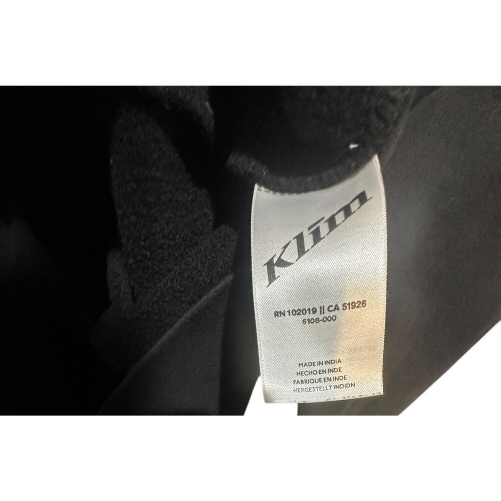 Klim Hoodie Mens Large Black Trust Graphic Logo Pullover Sweatshirt Moto - Picture 5 of 7